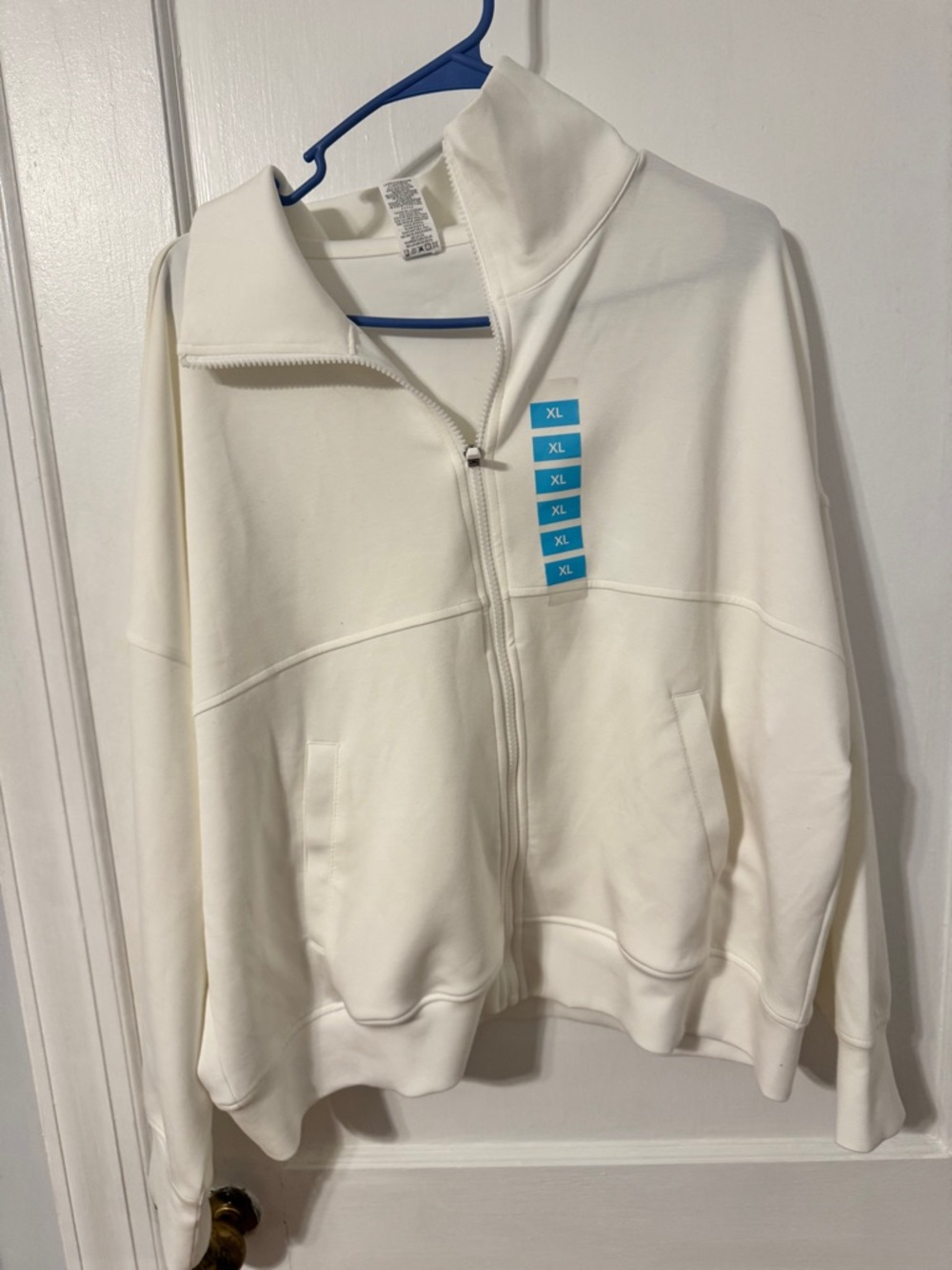 RBX white Full-Zip Women's Sweatshirt Hoodie